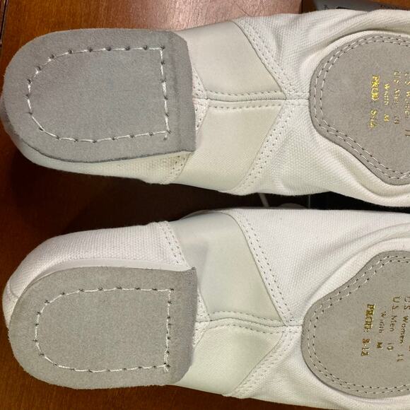 Sansha Women's Tivoli White Canvas Dance Shoes size 12M New QC2303 - Picture 4 of 7
